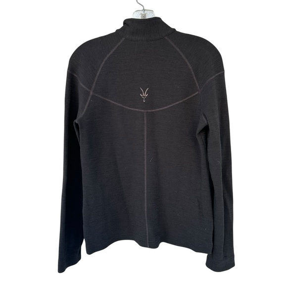 ibex Australian Merino Wool Full Zip Sweatshirt Jacket - W’s Size Small - Black - Picture 6 of 9